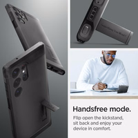 Spigen Tough Armor viedtālruņa apvalks Samsung Galaxy S23 Ultra - melns