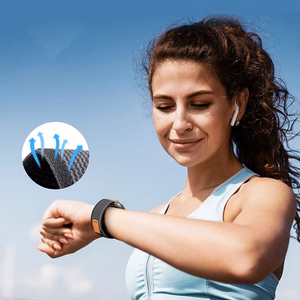 TECH-PROTECT NYLON ремешок SAMSUNG GALAXY WATCH 4 / 5 / 5 PRO / 6 / 7 / FE черный/оранжевый