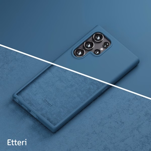Etteri Silicone чехол Samsung Galaxy S24 Ultra темно-синий