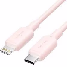 Kabelis USB-C uz Lightning 2m rozā Vention