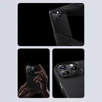 Benks Montage Magnētiskais Armor Air Kevlar viedtālruņa apvalks PC rāmis 600D+1500D (MB65) Iphone 16 Pro melns