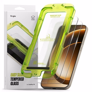 Ringke Easy Slide 2 kārbu rūdīta stikla iepakojums priekš OnePlus 15