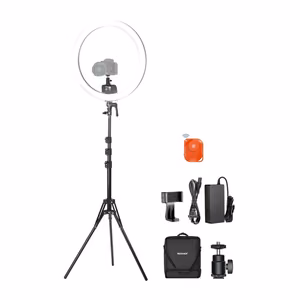 NEEWER SRP18C 17cm selfija komplekts ar apaļu LED telefona lampu