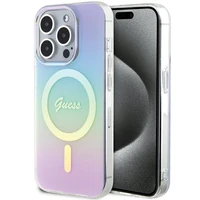 Guess GUHMP15LHITSU iPhone 15 Pro 6.1" violeta/violeta cietais apvalks IML Iridescent Magnētiskais