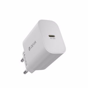 Devia Smart PD GaN sienas lādētājs, 30 W, 1 × USB-C, balts