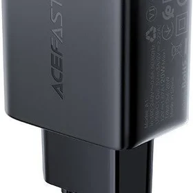 Acefast ātrās uzlādes USB Type C 20W Power Delivery lādētājs melns (A1 EU black)