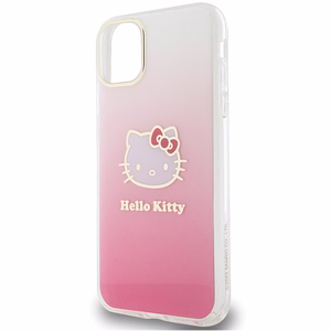 Hello Kitty IML Gradient Electrop Kitty Head korpuss viedtālrunim iPhone 11 / XR - rozā