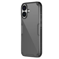 Nillkin Nature TPU Pro viedtālruņa apvalks iPhone 17 - Daļēji caurspīdīgs melns