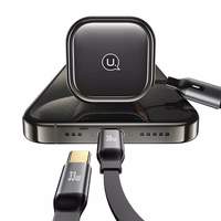 USAMS Auto lādētājs ar satīšanas kabeli 2xUSB-C C41 PD 30W Fast Charge melns CC220CC01 (US-CC220)