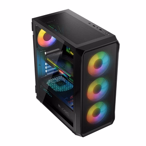 Logic PORTOS ARGB MINIDI USB 3.0 korpuss melns