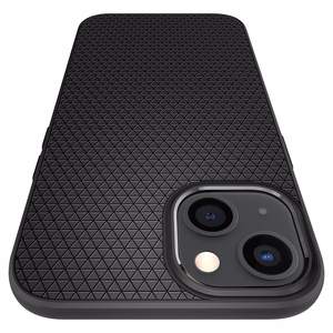 Spigen Liquid Air viedtālruņa apvalks iPhone 13 mini - matēti melns