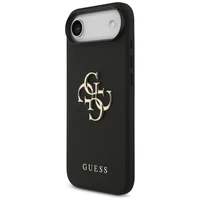 Guess Graudains Liels 4G un Klasiskais Logotips viedtālruņa apvalks iPhone Air - melns