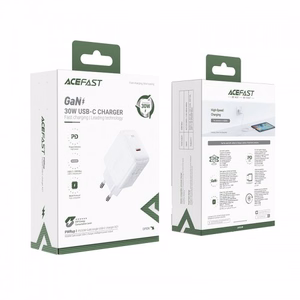 Acefast GaN USB Type-C 30W lādētājs, PD, QC 3.0, AFC, FCP, balts (A21 white)