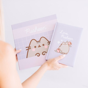Pusheen Moments A5 piezīmju grāmatas un pildspalvas komplekts