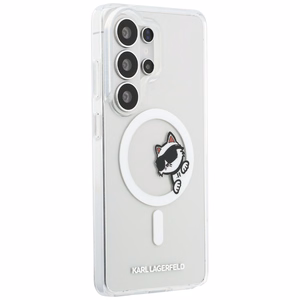 Karl Lagerfeld maciņš Magnetic IML Peekaboo Choupette priekš Samsung Galaxy S26 Ultra caurspīdīgs
