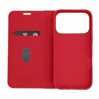 Wonder Frame apvalks Iphone 17 Pro sarkans