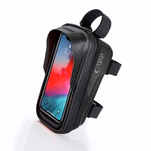 Tech-Protect V2 velosipēda soma ar vietu telefonam 1 l - melna