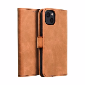 TENDER grāmatas viedtālruņa apvalks IPHONE 13 brūns