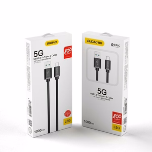 Dudao cable USB cable - USB Type C Super Fast Charge 1 m black (L5G-Black)