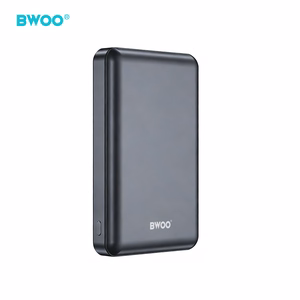 BWOO P82 BO внешний аккумулятор 10000 мАч 15W беспроводная зарядка тёмно-серый