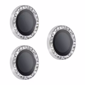 Temperētais stikls HARD DIAMOND kamerai (objektīvam) iPhone 17 Pro/17 Pro Max – sudraba krāsas, 3 gab.