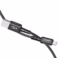 Acefast kabelis MFI USB - Lightning 1.2m, 2.4A melns (C1-02 melns)