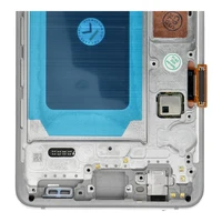 FixCell LCD ekrāns SAMSUNG S10 G973 balts ar rāmi (refub)