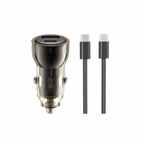 Auto lādētājs XO CC60 USB-A/USB-C 60W zils