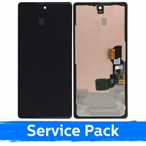 LCD displejs saderīgs ar Google Pixel 6A melns ar rāmi (Service Pack)