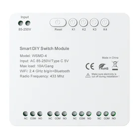 DIY Avatto WSMD-4 250V viedais slēdža modulis