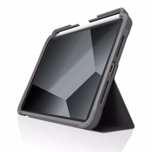STM Dux Plus izturīgs aizsargvāciņš ar Apple Pencil turētāju iPad mini (A17 Pro, 2024) / iPad mini 6 (2021), MIL-STD-810H, melns