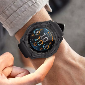 Tech-Protect Defense Air apvalks Garmin Fenix 8 47mm - melns