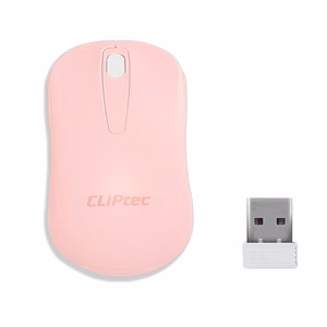 Cliptec Datora pele Young RZS859 bezvadu optical 1200DPI rozā