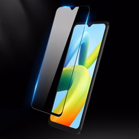 Dux Ducis 9D Rūdītais Stikls Aizsargstikls Xiaomi Redmi A2 / Redmi A1 9H ar melnu rāmi