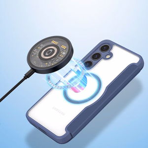 Dux Ducis Skin X Pro viedtālruņa apvalks Samsung S24+ ar magnētisko gredzenu un atloku - zils