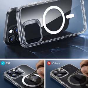 ESR Classic Hybrid Halolock MagSafe Case + Tempered Glass for iPhone 16 Pro Max - Clear