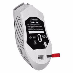 WIRELESS MOUSE DEFENDER PANDORA RF balts 3200dpi 7P