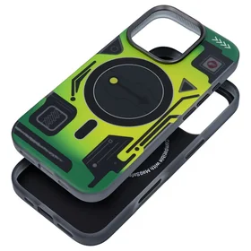 Viedtālruņa apvalks FORCELL F-PROTECT Levels ar divslāņu 4D tehnoloģiju, militārā triecientesta sertifikātu, saderīgs ar MagSafe, paredzēts IPHONE 16 zaļš