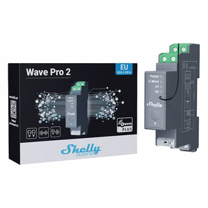Shelly Qubino Pro 2 DIN sliedes relejs, 2 kanālu, Z-Wave