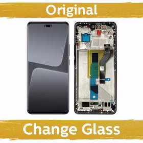 LCD displejs saderīgs ar Xiaomi 13 Lite ar rāmi / melns / (Renewed: China)