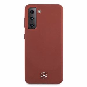 Mercedes Silikona Line apvalks Samsung Galaxy S21+ sarkans