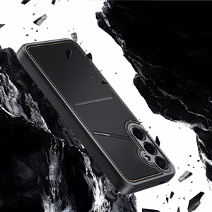Viedtālruņa apvalks Dux Ducis Rafi II Samsung Galaxy S25 ar statīvu un maku - melns