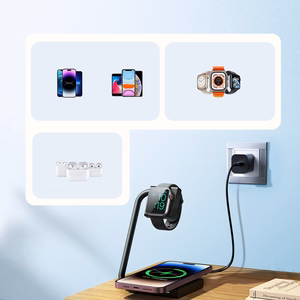 Joyroom JR-WQN05 15W MagSafe / Qi 2-in-1 salokāmais indukcijas lādētājs - melns