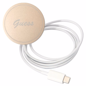 Komplekts Guess GUBPP13LH4EACSW vāciņš + lādētājs iPhone 13 Pro brūns cietais vāciņš ar 4G rakstu Magnētiskais