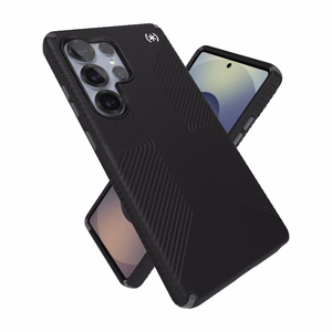 Speck Presidio2 Grip Magnet vāciņš ierīcei Samsung Galaxy S25 Ultra, melns / slānekļa pelēks
