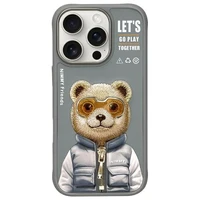 Nimmy Cool&Cute 2.0 Lāča viedtālruņa apvalks iPhone 16 Pro Max - pelēks