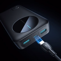 Portatīvais lādētājs Joyroom JR-PBF14 2.4A LED 20000mAh (melns)