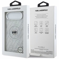 Karl Lagerfeld IML Karl Head Logo Magnētiskais iPhone Air apvalks - pelēks