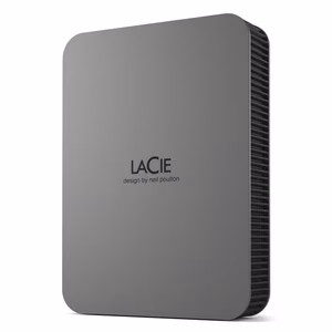 Внешний HDD LACIE Mobile Drive Secure 5TB USB-C USB 3.2 серый STLR5000400