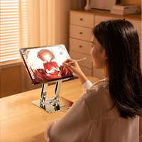 Wozinsky WRS-CPY84SS alumīnija klēpjdatora un planšetdatora statīvs + bezmaksas viedtālruņa statīvs - sudraba